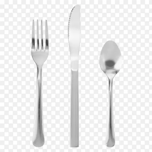 叉子半杯勺自助餐餐具-汤匙叉