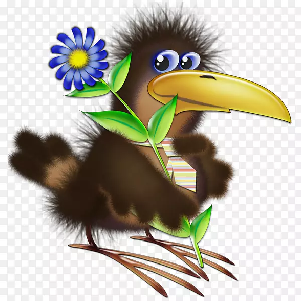 鸟类剪贴画图片冠乌鸦欧亚喜鹊-智能手机卡通鸟