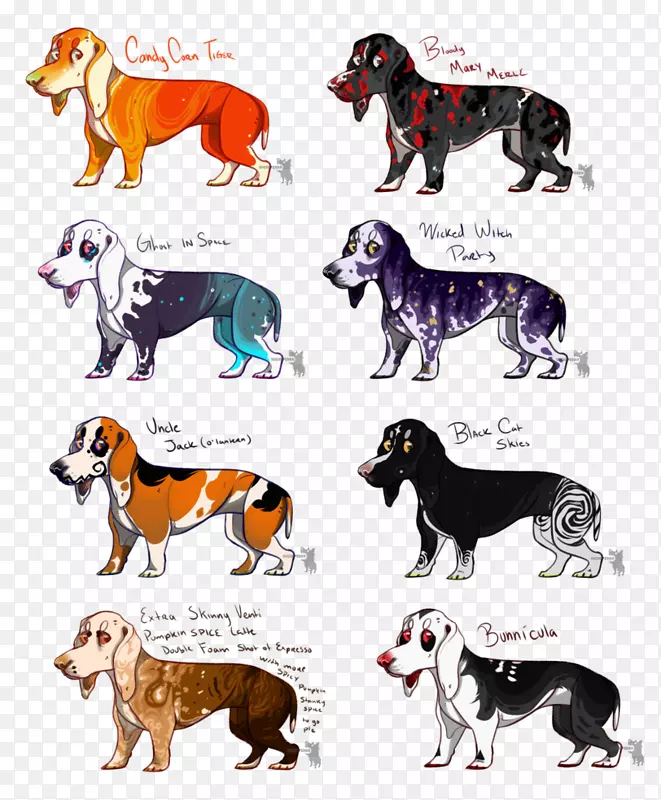 狗种动物卡通-南瓜拿铁