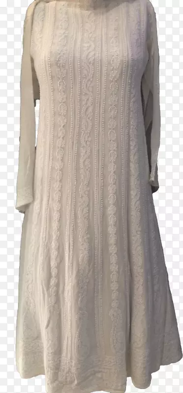 Chikan kurta服饰georgette Lucno-宝莱坞Salwar kameez在线