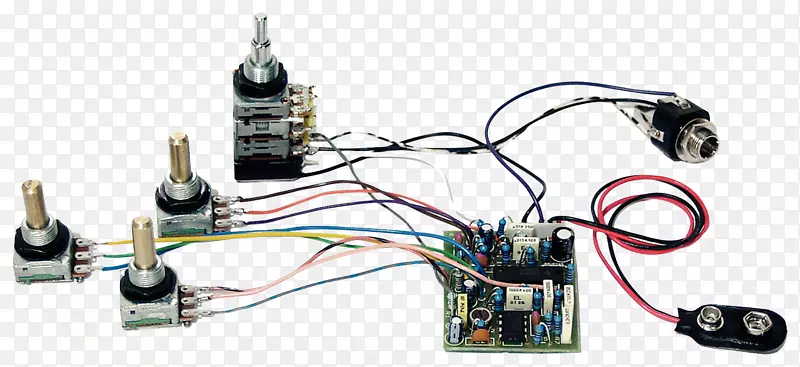 电子电路拾取电子元件电位器华威低音电桥
