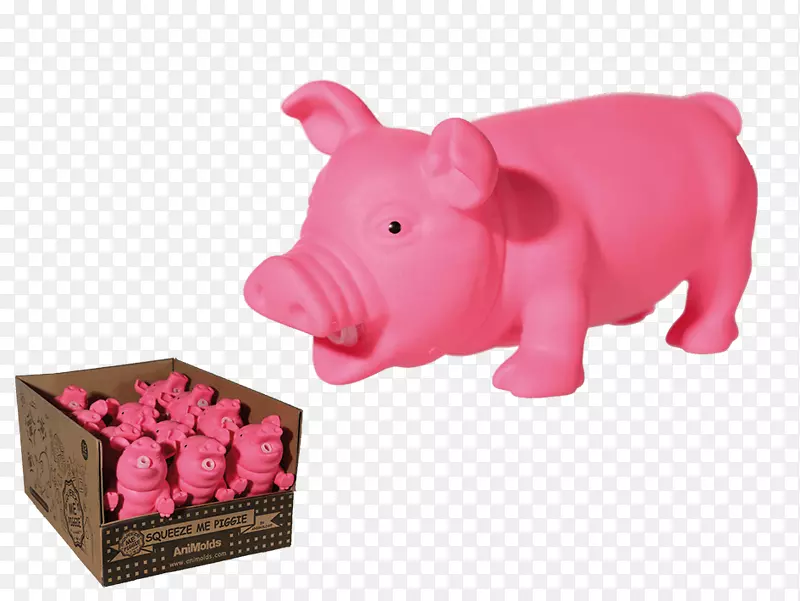 玩具礼品家猪三联猪肉配音产品-面膜倒梅花