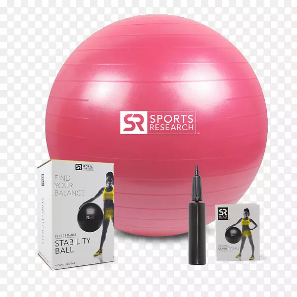 运动球体适能运动.粉红色负重装置