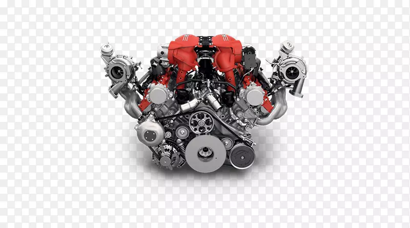 引擎2017法拉利488蜘蛛法拉利有限公司。2016法拉利488 GTB-涡轮发动机