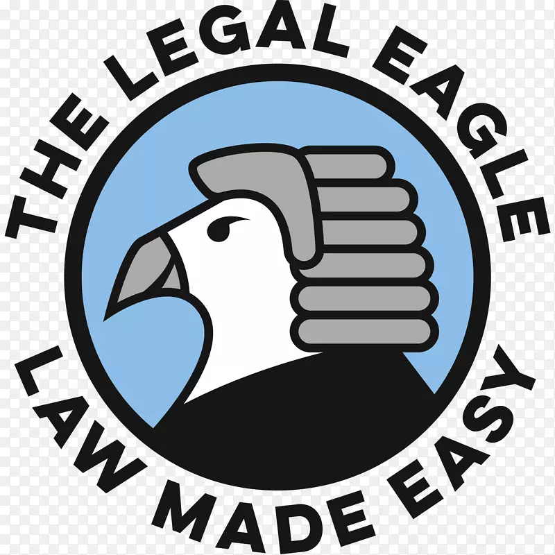 法律徽标鹰标志-人工智能专家
