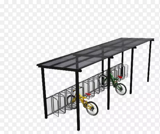 自行车停放架、钢制街道家具、公共空间-操场自行车架