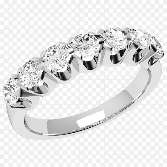 订婚戒指，永恒戒指，莫萨尼钻石-永恒钻石戒指，女性