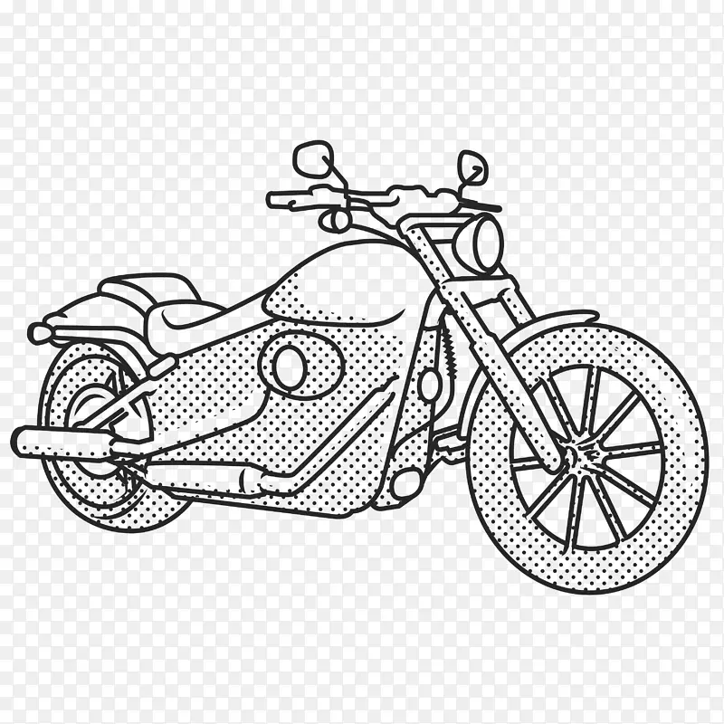 自行车车轮线艺术摩托车本田汽车公司哈雷-戴维森-密尔沃基穹顶