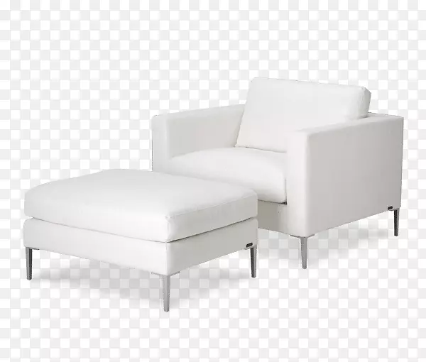 沙发艾科艾里欧椅和奥托曼白色由迈克尔阿米尼创新公司。脚垫-手工制作的活边餐桌