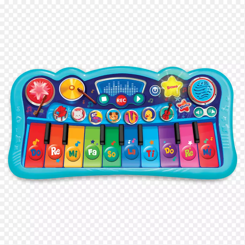 WWFY魔术音响作曲家键盘儿童玩具电脑键盘塑料婴儿拨浪鼓玩具