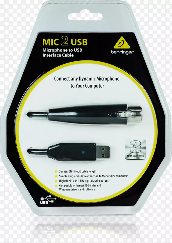 麦克风Behringer usbxlr连接器接口-usb耳机麦克风记录器