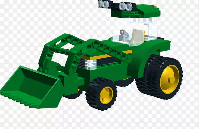 乐高拖拉机产品设计玩具块-乐高拖拉机