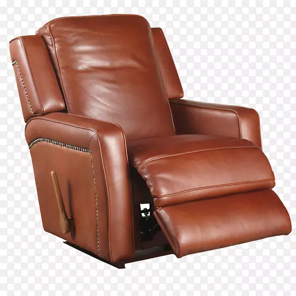 躺椅拉兹男孩椅沙发家具棕色皮革脚凳