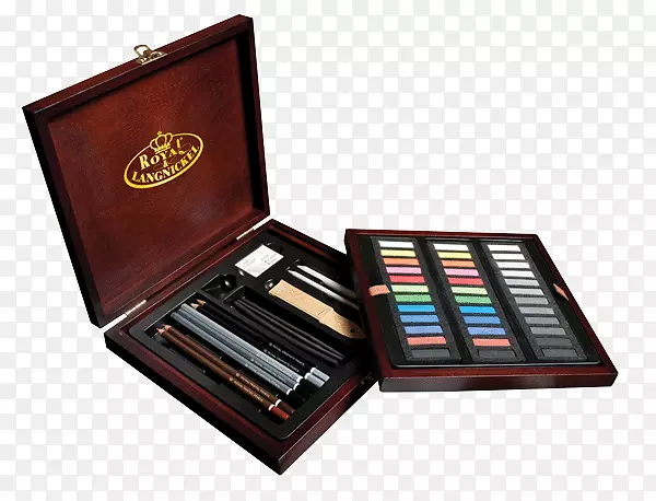 皇家画笔，首屈一指的画盒，粉笔，铅笔，Rsetpa，皇家&朗尼，豪华素描艺术家，套装绘画-木炭粉笔用品