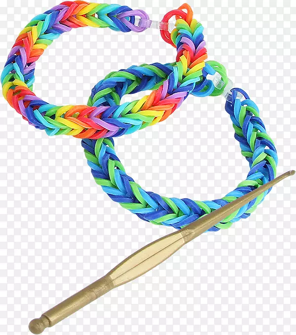 彩虹织机橡皮筋手镯塑料三重彩虹织机