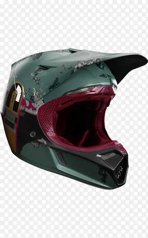 波巴·费特摩托车头盔r2-d2星球大战狐狸赛车-狐狸摩托十字
