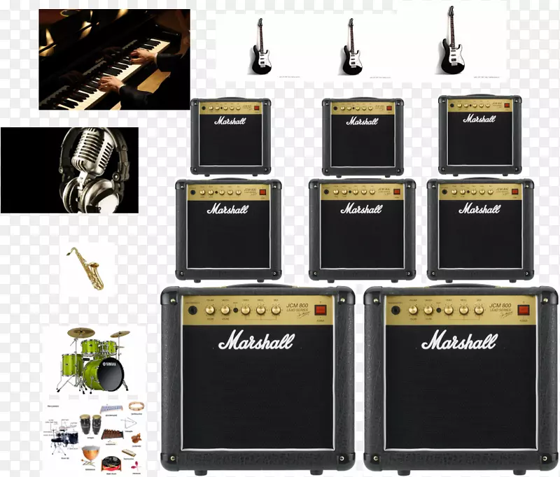 吉他扩音器乐器配件产品马歇尔扩音器-雷鬼音响系统