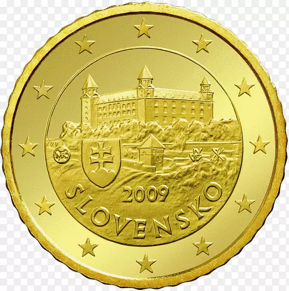 斯洛伐克欧元硬币50欧元硬币50美分硬币