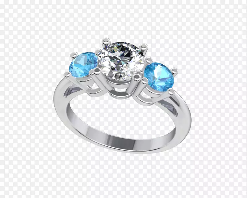 婚戒体珠宝蓝宝石-施华洛世奇粉红色心脏戒指