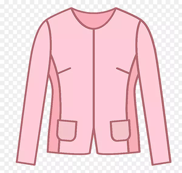 肩部外装袖粉红色m-香奈儿夹克