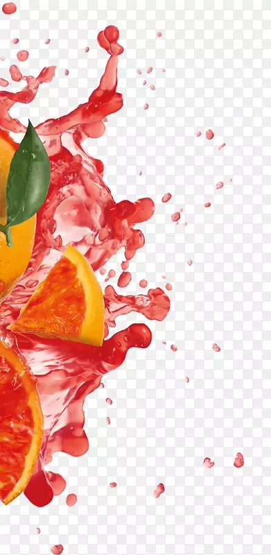 果汁静物摄影水果饮料-能量爆裂橙