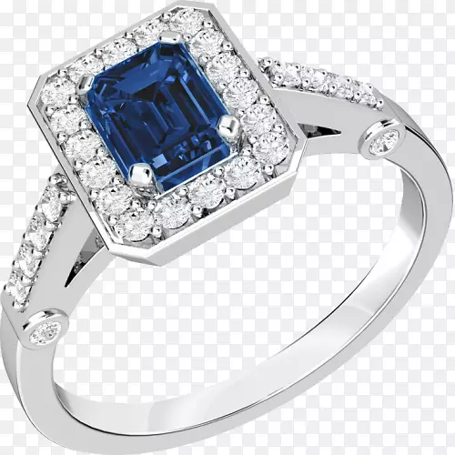 蓝宝石钻石戒指红宝石蓝宝石钻石戒指