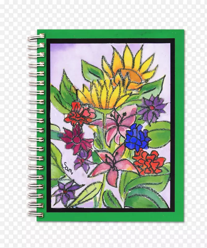 开花植物艺术长方形创意.个人日记写作提示