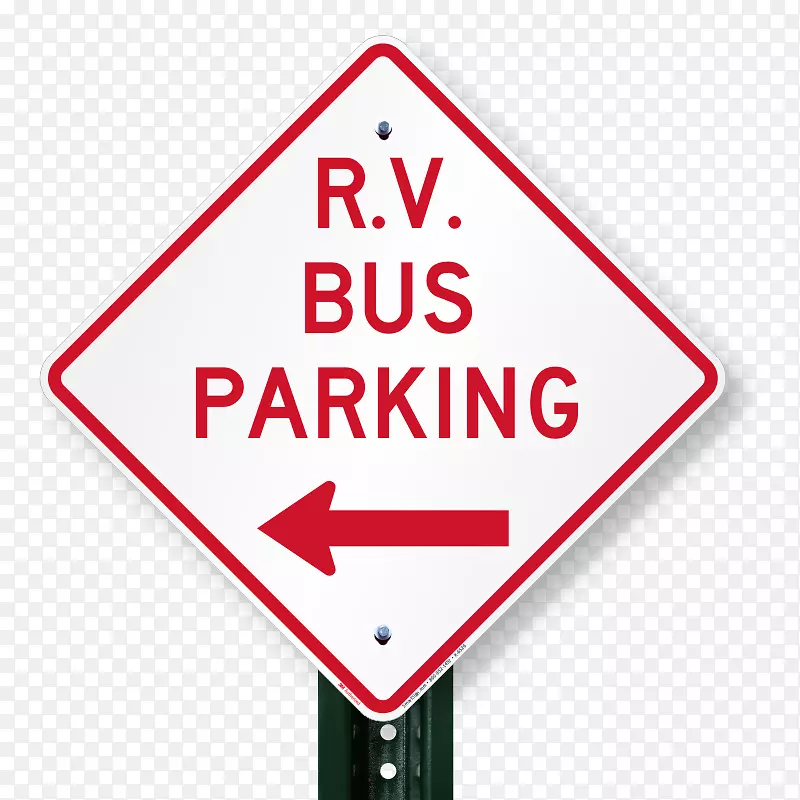 交通标志公共汽车停车车辆标志-房车露营标志