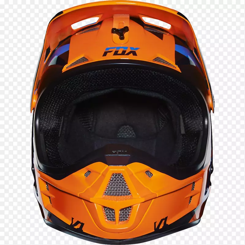 摩托车头盔福克斯v1 mako摩托越野车头盔橙色m(57/58)-别名MX齿轮