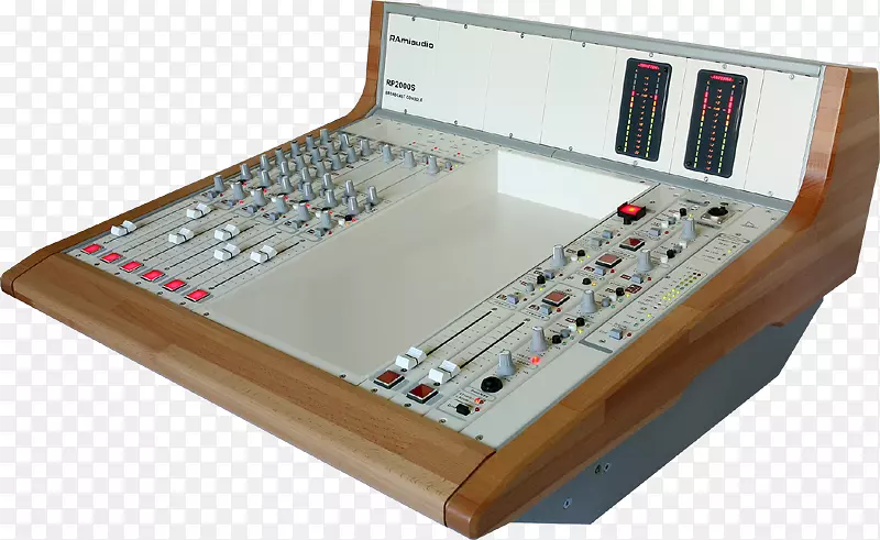音频混音器音频混合广播淡出录音演播室-翻新后的广播控制台
