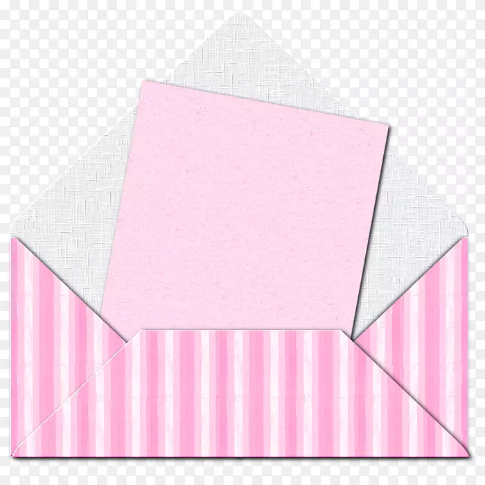 纸矩形艺术粉红m信封图案