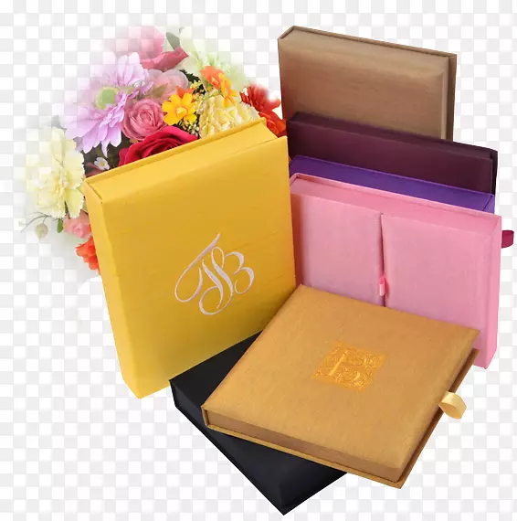 婚宴邀请函盒工艺-泰国丝绸杜斯林织物