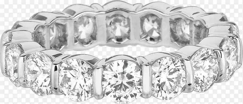 结婚戒指，手镯，银手镯-永恒的钻石戒指