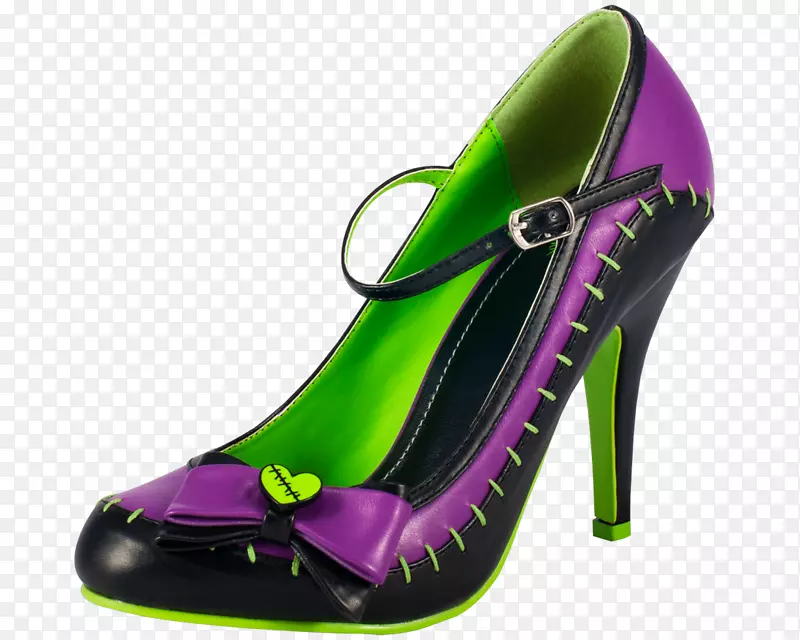 OogiBogit.U.K.女鞋高跟鞋靴紫色设计鞋