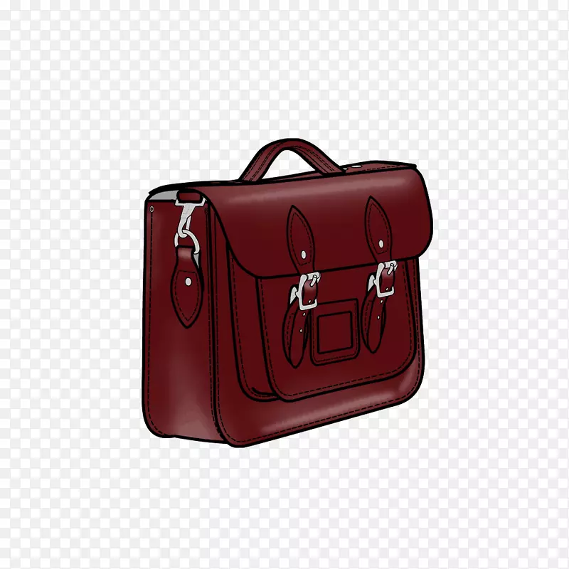 手提包，皮包，公文包，行李.红色公文包