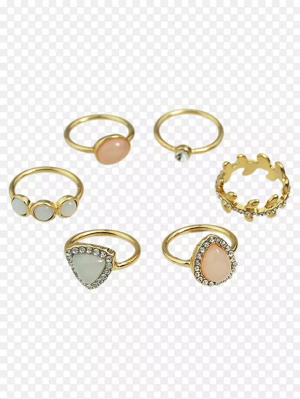 耳环，珠宝，仿制宝石和莱茵石，蛋白石戒指