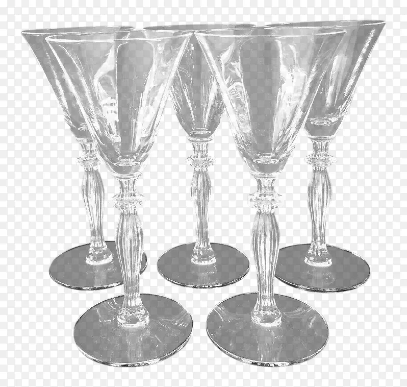 酒杯马提尼香槟杯高球玻璃古董水晶开胃杯
