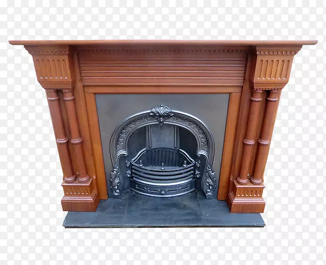 维多利亚式壁炉存放壁炉古董沥青松木旧壁炉