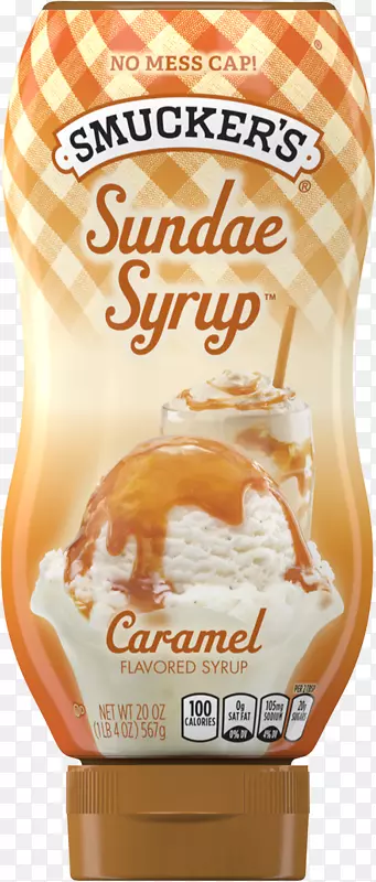 冰淇淋棒棒糖奶油苏格兰威士忌圣代糖浆-焦糖糖浆