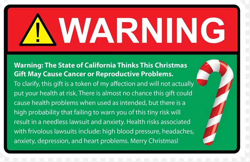 加利福尼亚州第65号提案化学品警告标签清单-第65号提案警告标签