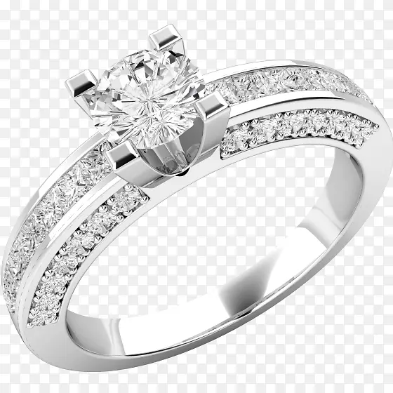 结婚戒指-白金女子戒指