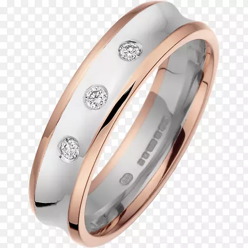 结婚戒指钻石金-玫瑰金戒指设置仅限