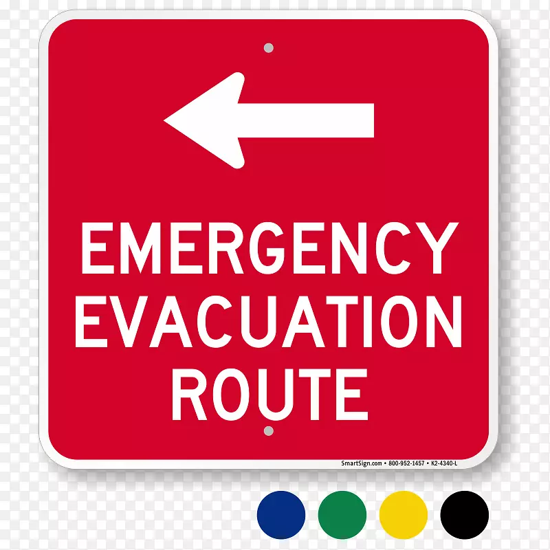 紧急疏散标志方向、位置或指示标志箭头-商场停车场标志