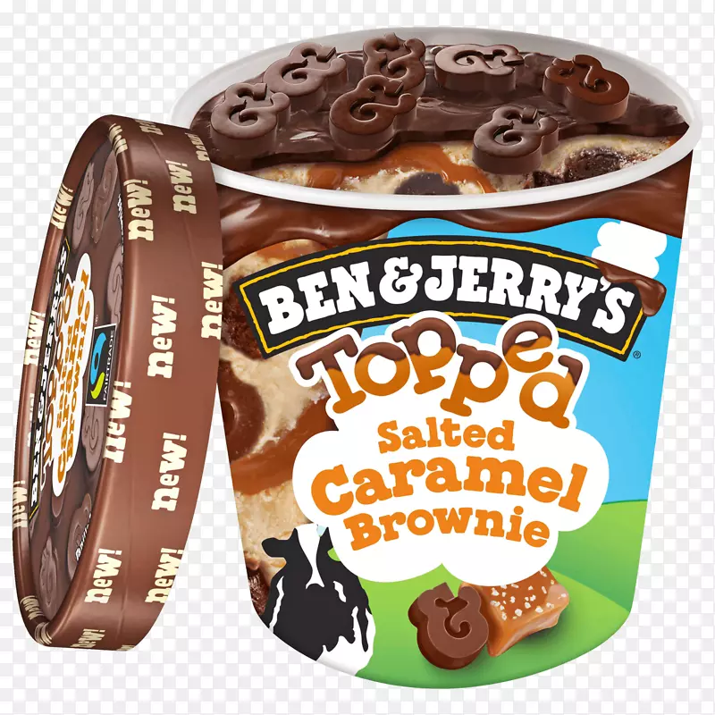 本&杰瑞顶级椒盐脆饼冰淇淋巧克力曲奇面团冰淇淋口味冰淇淋