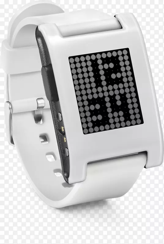 鹅卵石经典智能手表，鹅卵石时间，钢-窗户智能手机手表