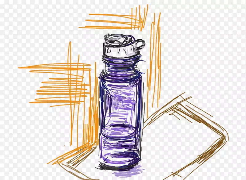 玻璃瓶产品设计香水-当代祈祷手艺术品
