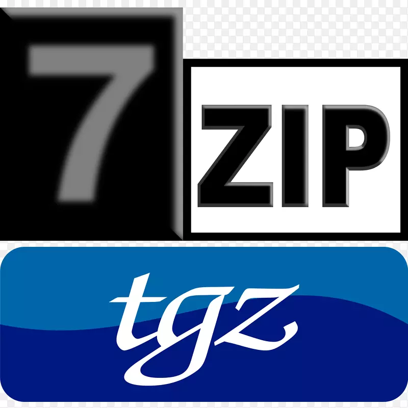 LOGO文件存档品牌7-zip计算机文件-7 zip图标