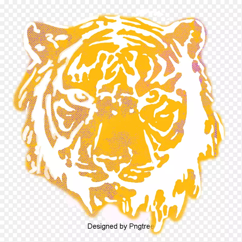老虎狮子剪贴画图形png图片.老虎