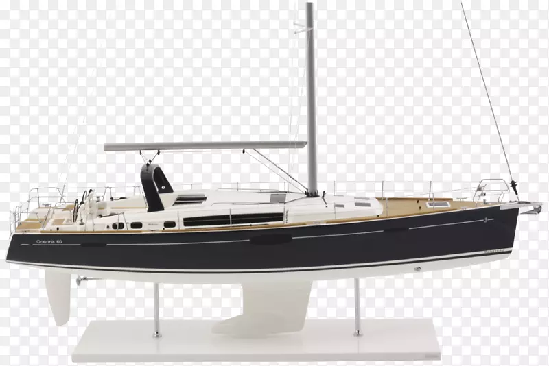 Beneteau océanis游艇娱乐拖网渔船模型船