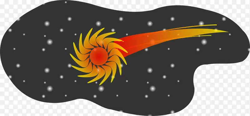 剪贴画彗星部分插图图像-火球威士忌标志